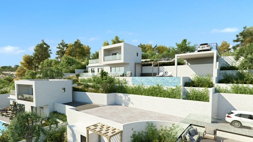 Seaview villa in peaceful location in Paphos