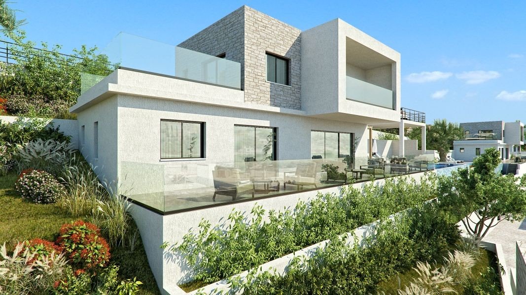 Seaview villa in peaceful location in Paphos