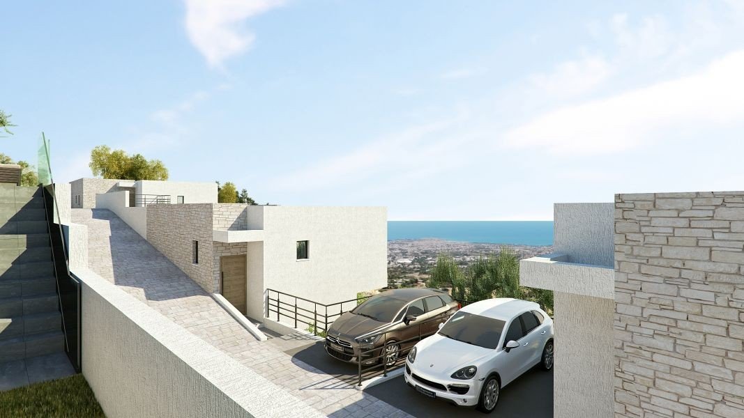 Seaview villa in peaceful location in Paphos