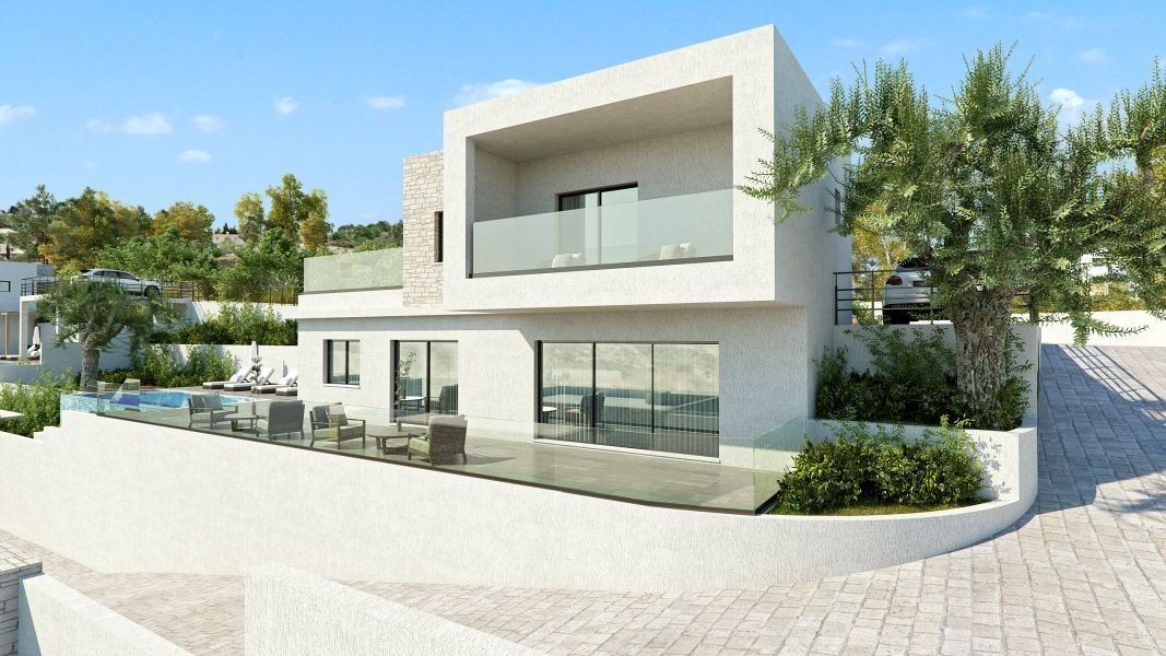 Seaview villa in peaceful location in Paphos