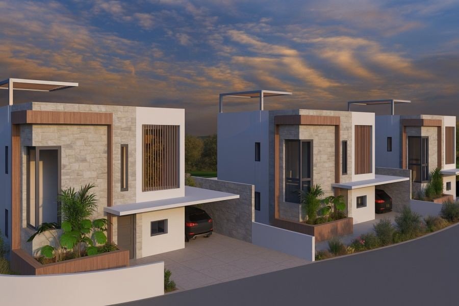 Detached villa with sea&mountain views in Paphos