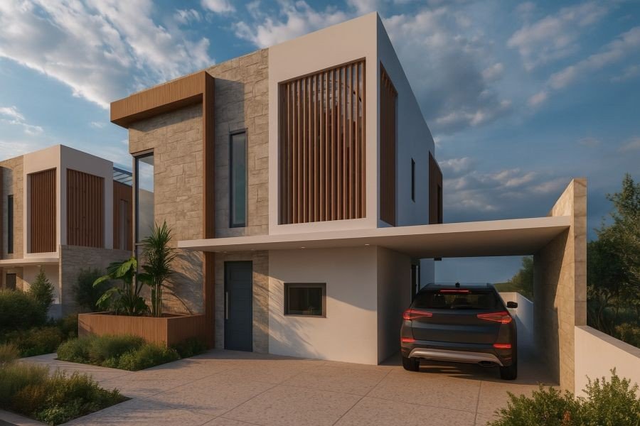Detached villa with sea&mountain views in Paphos