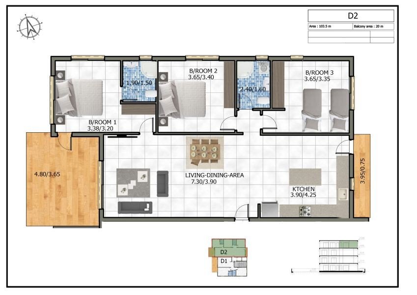 Topfloor Apartment  in Paphos