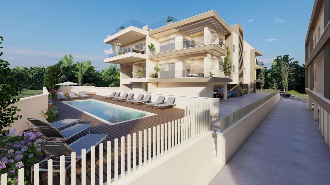 Apartment mit Bergblick in Paphos