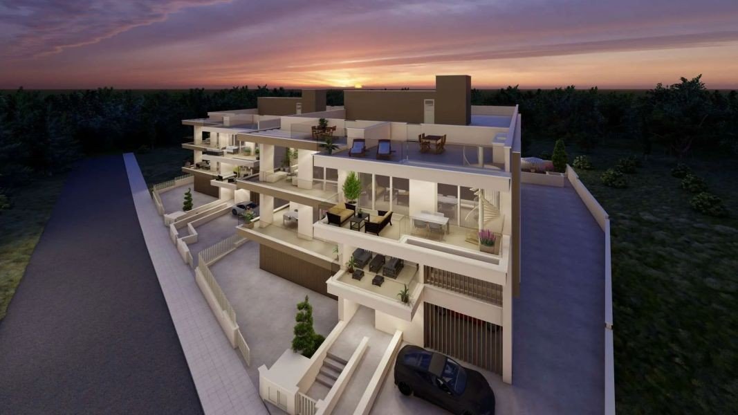 Apartment mit Bergblick in Paphos