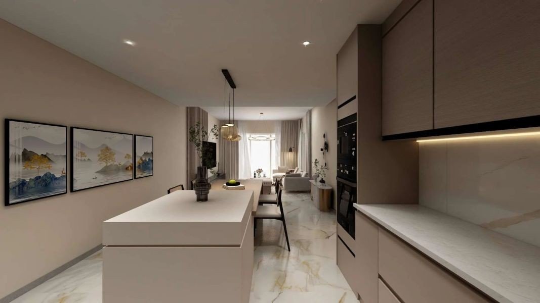 Apartment mit Bergblick in Paphos