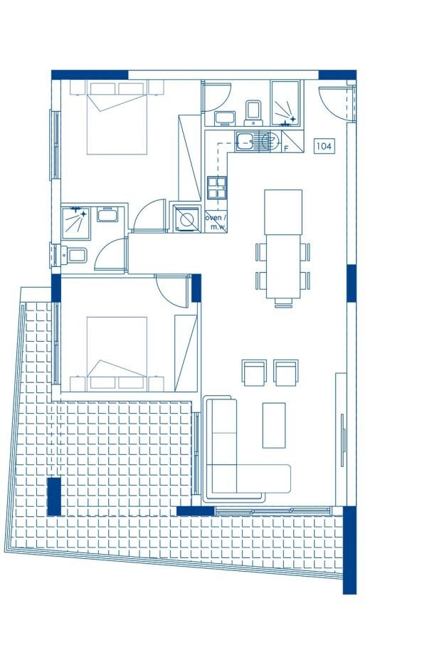 Apartment mit Bergblick in Paphos