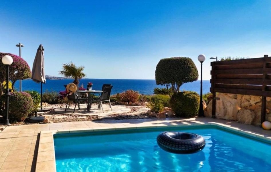 Seafront villa with private pool in Paphos