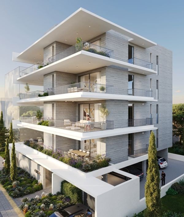 Penthouse with large terraces in Paphos