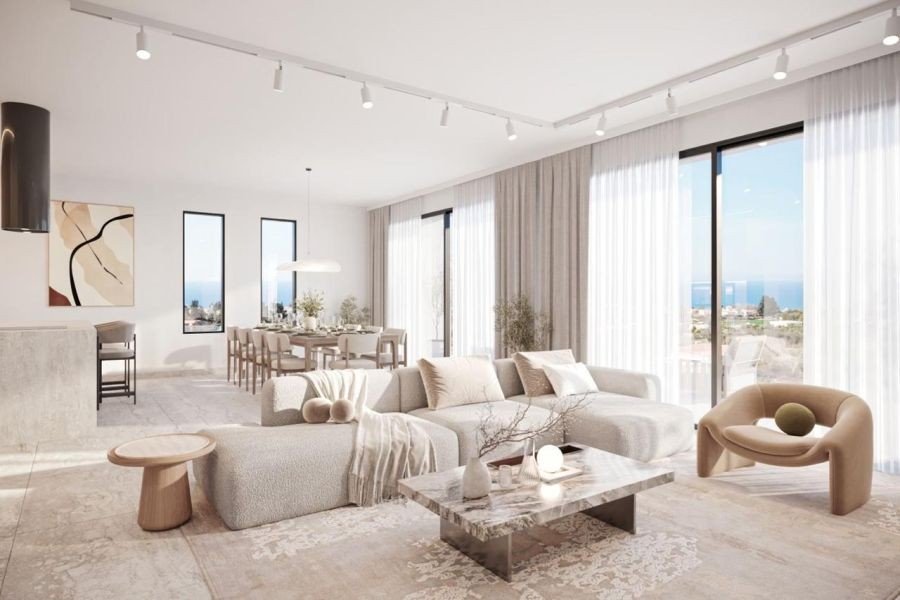 Villa with Roof Terrace with Sea Views in Paphos