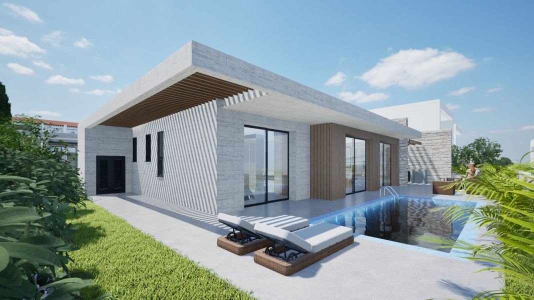 Modern Bungalow with Sea Views in Paphos