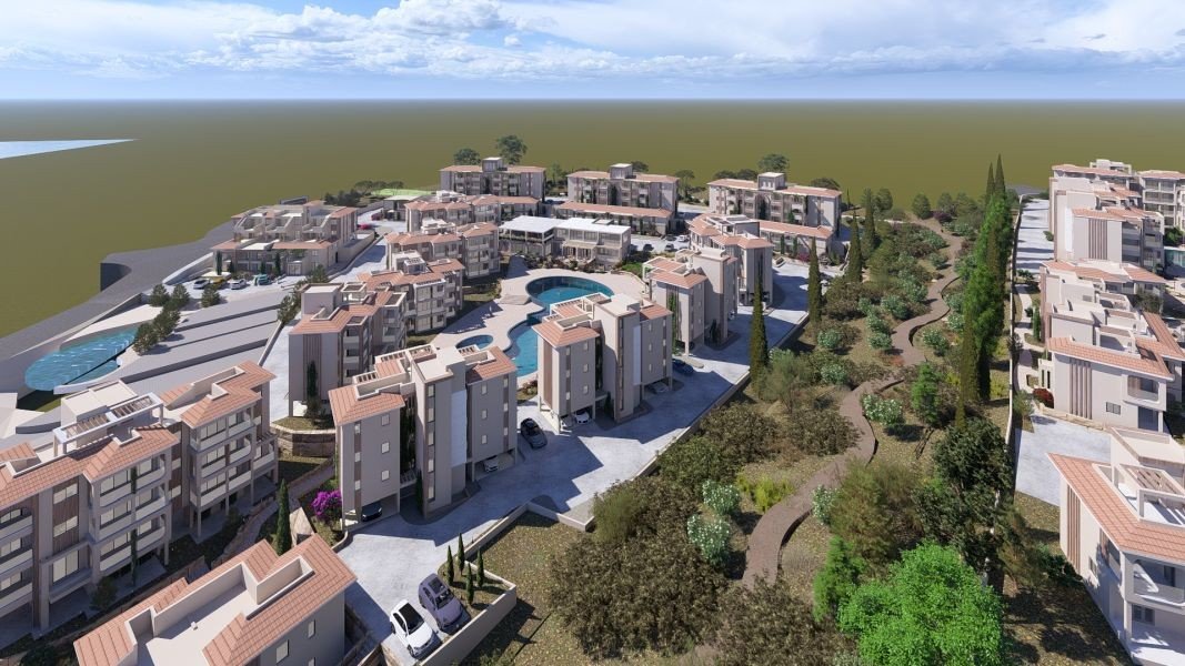 Студия в курортном ЖК с инфраструктурой вблизи моря в Пафосе.