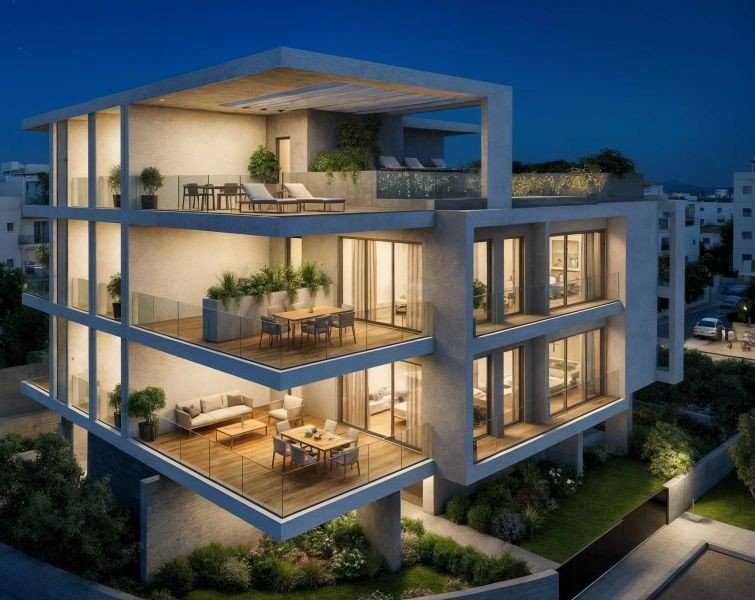 Modern Apartment in Residential Building in Papho