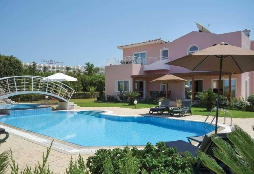 Villa by Beach on big plot in Paphos