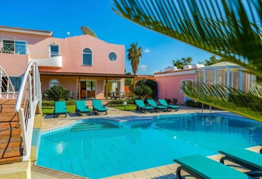 Villa by Beach on big plot in Paphos