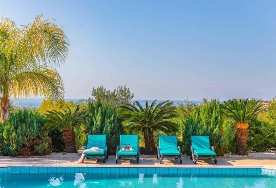 Villa by Beach on big plot in Paphos