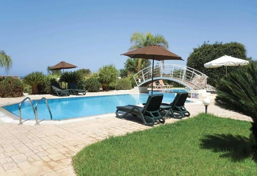 Villa by Beach on big plot in Paphos