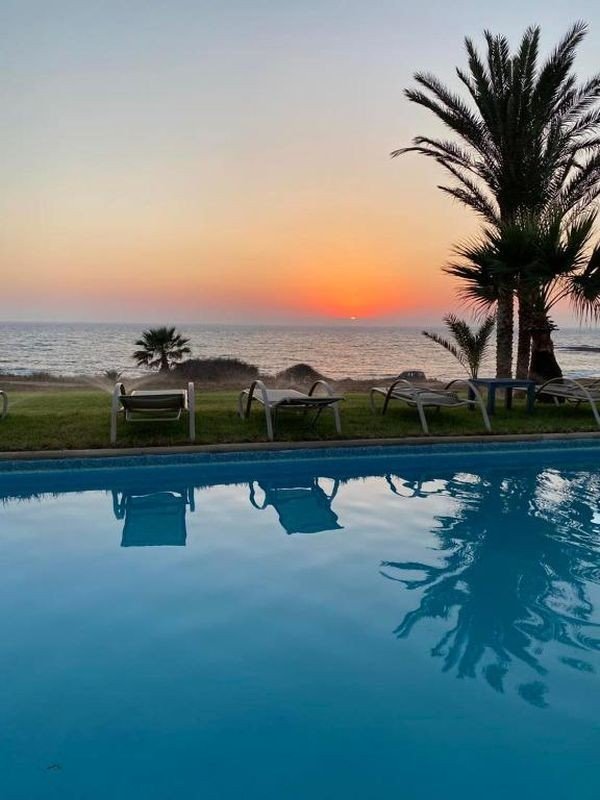 Beachfront villa on large plot in Paphos
