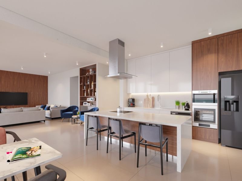 Modern villas near sea in Paphos