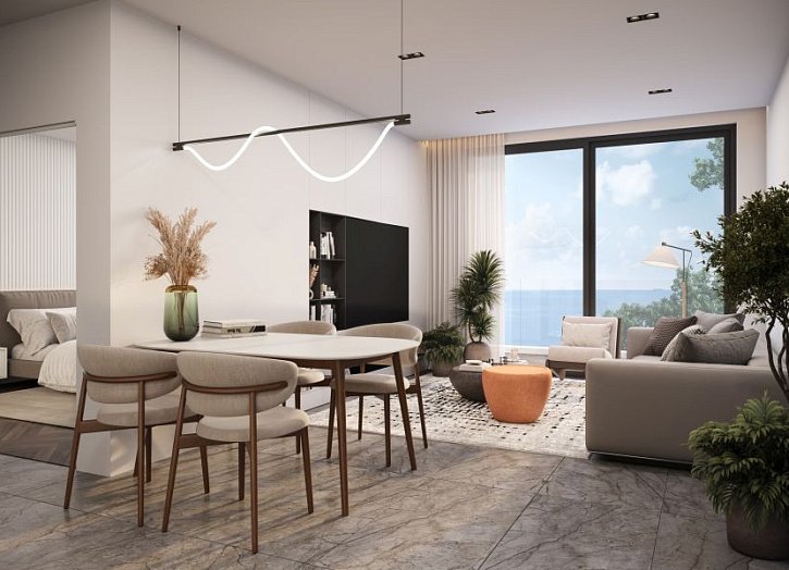 Penthouse in einer Anlage mit Swimmingpool