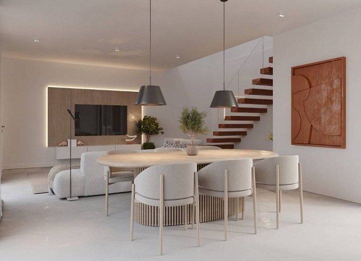 Modern villa 300 m from sandy beach
