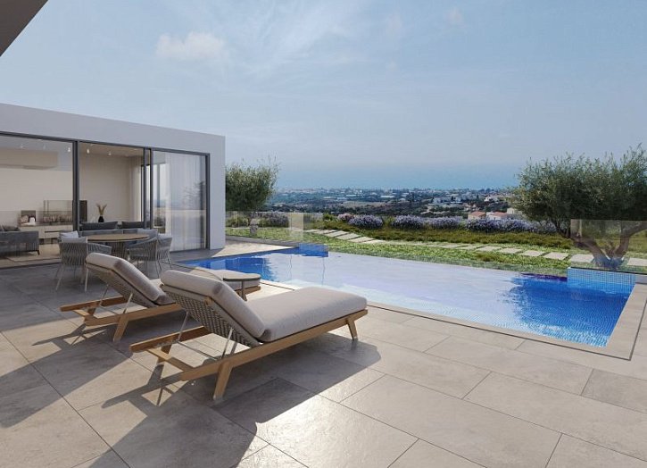Modern luxury villa with sea view