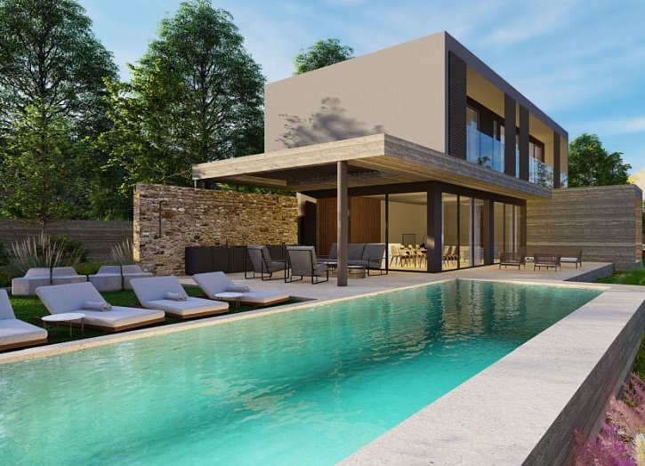 Modern villa with sea views close to amenities