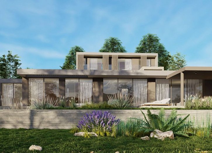 Modern seaview villa on big plot