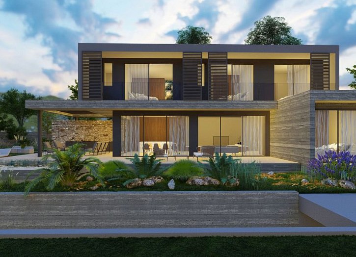 Modern seaview villa on big plot