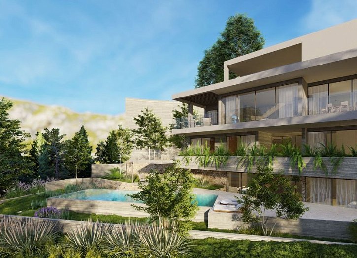 Modern seaview villa on big plot