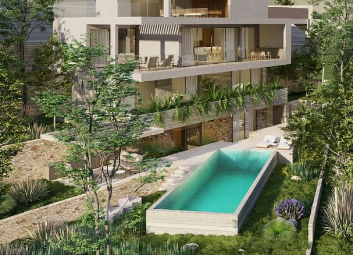 Modern seaview villa on big plot