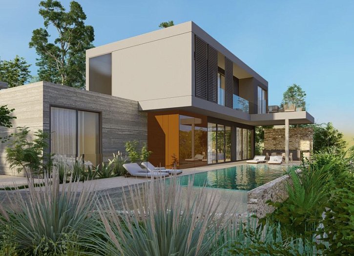 Modern seaview villa on big plot