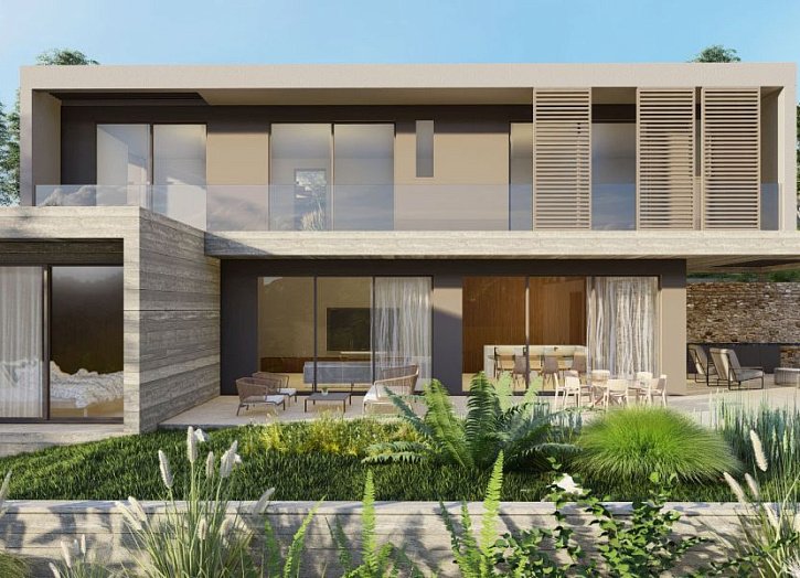 Modern seaview villa on big plot