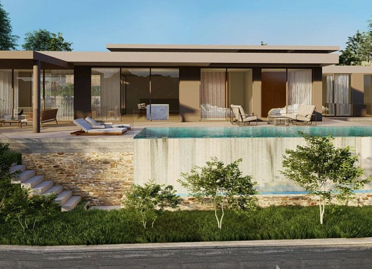 Modern seaview villa on big plot