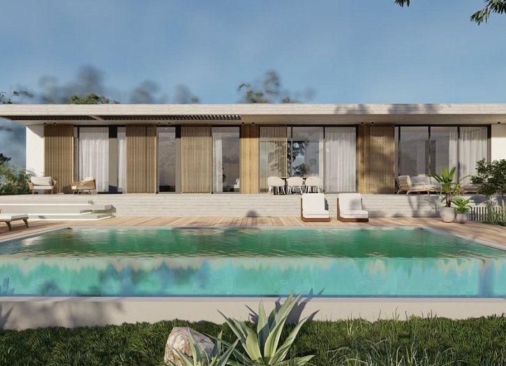 Moderner Bungalow mit Meerblick