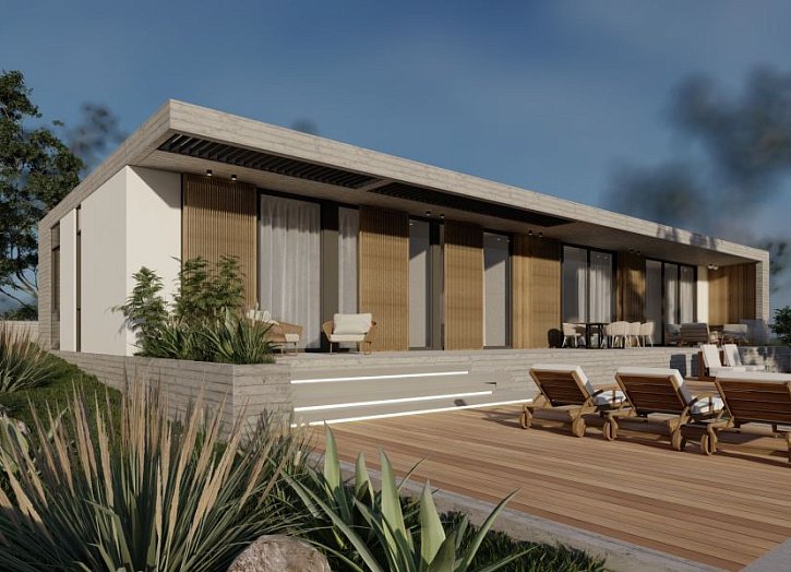 Moderner Bungalow mit Meerblick