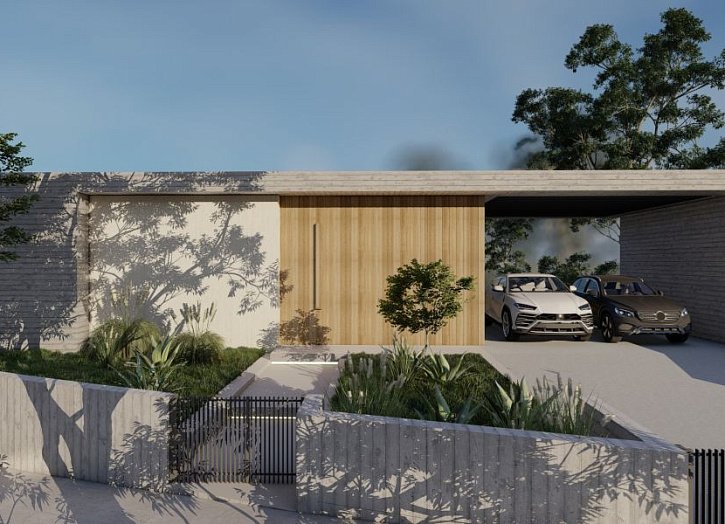 Moderner Bungalow mit Meerblick