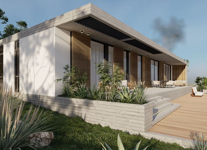Moderner Bungalow mit Meerblick