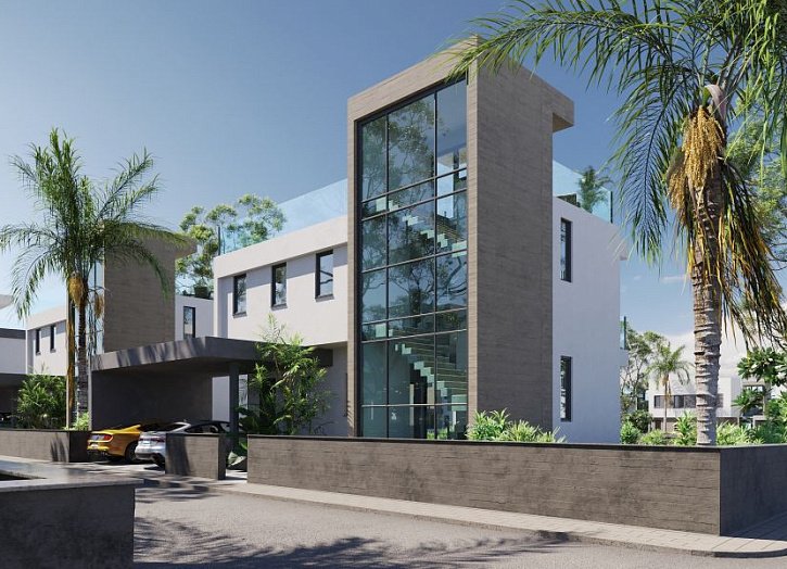 Villa in gated complex by sea