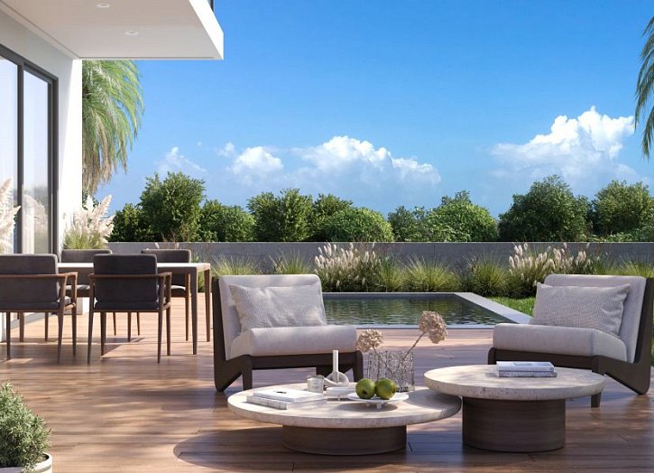 Villa in gated complex by sea