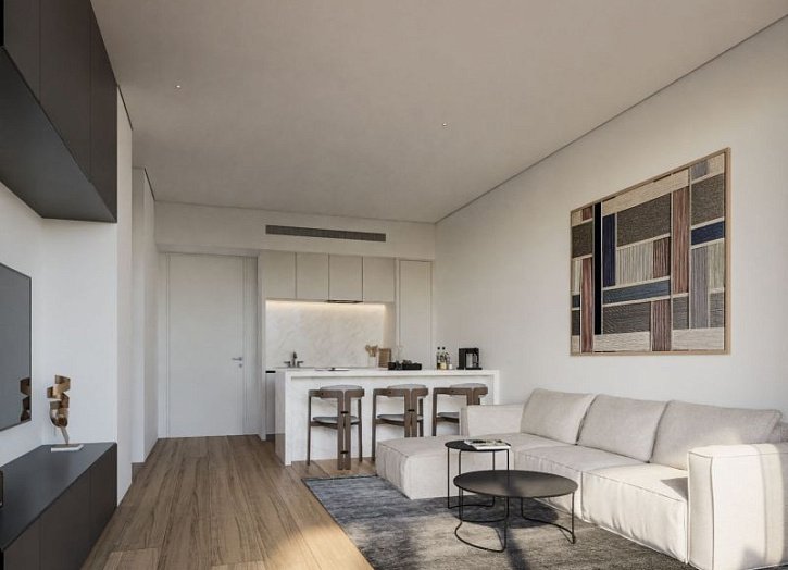 Modern apartment 100 m from beach