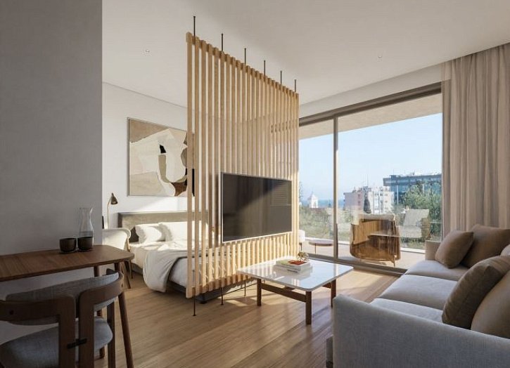 Modern apartment 100 m from beach