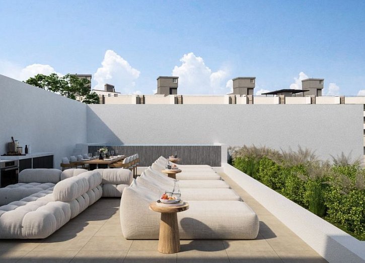 Modern apartment 100 m from beach