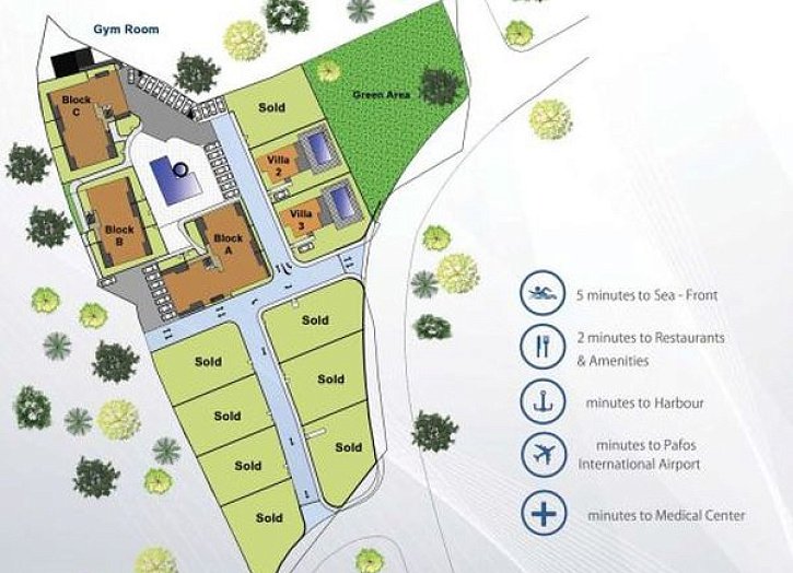 Apartment in einer geschlossenen Wohnanlage in Meeresnähe