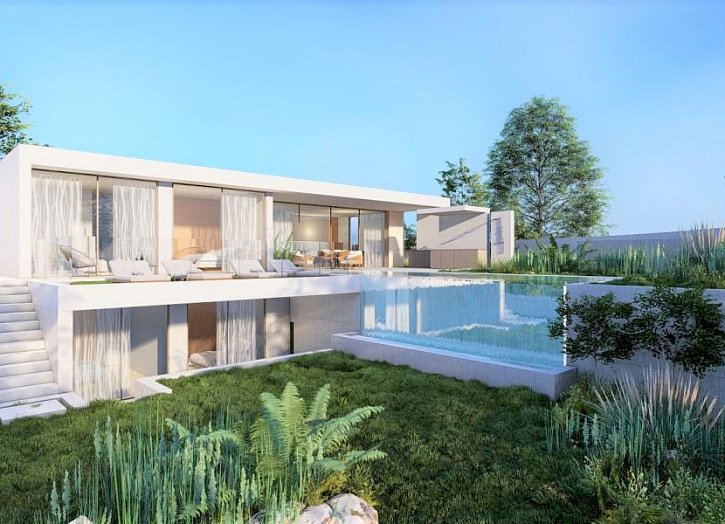 Bungalow mit Dachterrasse und Meerblick
