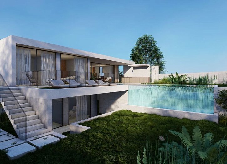 Bungalow mit Dachterrasse und Meerblick