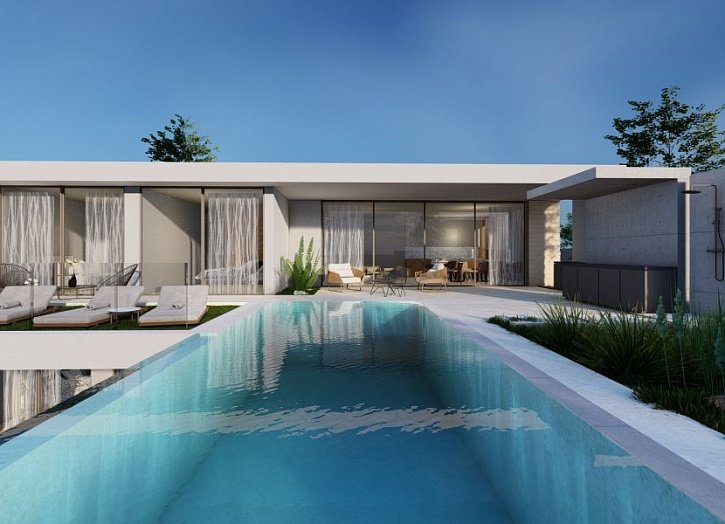 Bungalow mit Dachterrasse und Meerblick