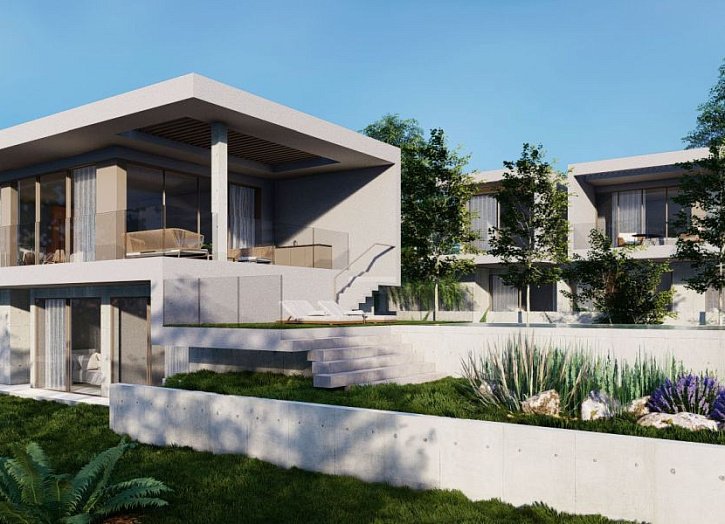 Bungalow mit Dachterrasse und Meerblick