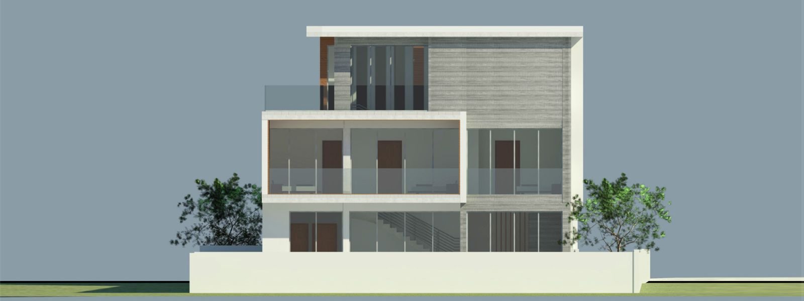 Modern villa in the city