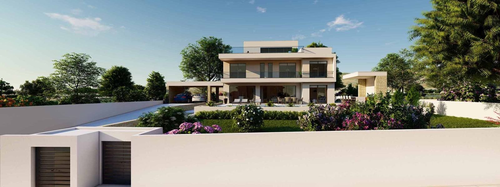 Villa by the sea on large plot in Paphos
